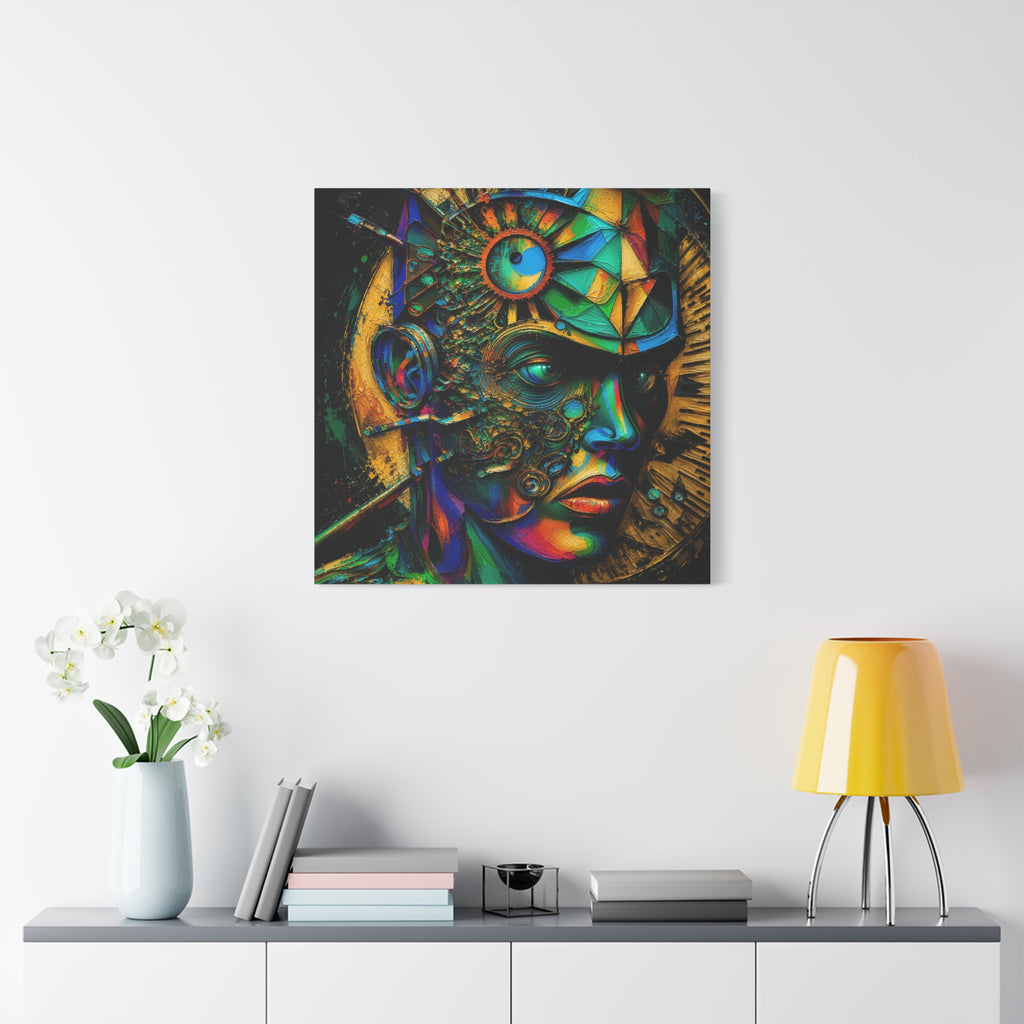 Vision Engine — Futuristic Abstract Portrait Fine Art Print