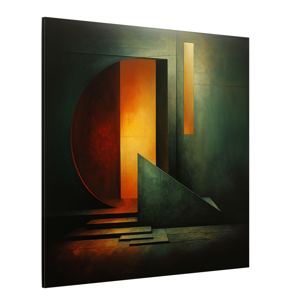 The Doorway Holds the Sun – Abstract Architectural Canvas Print