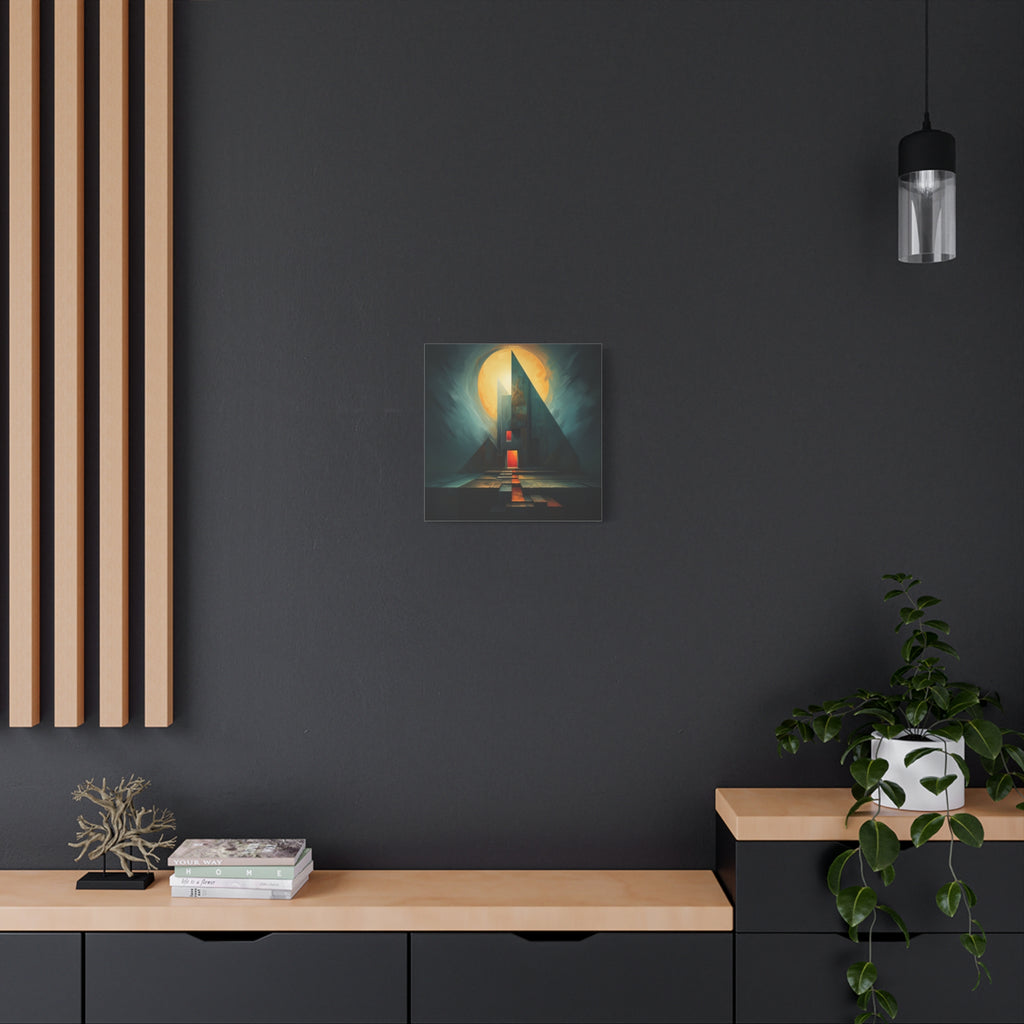 Beacon at the Edge — Futuristic Architectural Abstract Wall Art