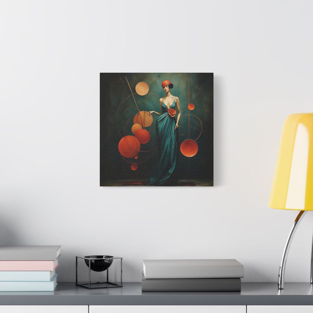 The Geometry of Grace — Art Deco Fashion Portrait Fine Art Print