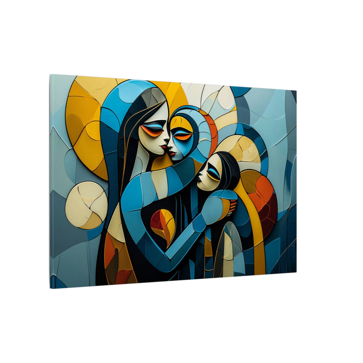 Circle of Care – Abstract Family Portrait Canvas Print