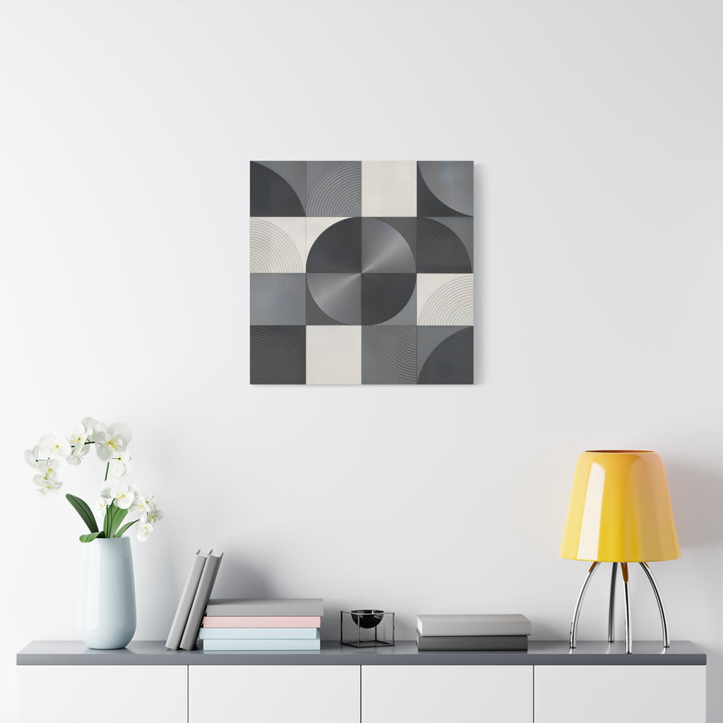Concentric Balance — Minimalist Geometric Abstract Wall Art