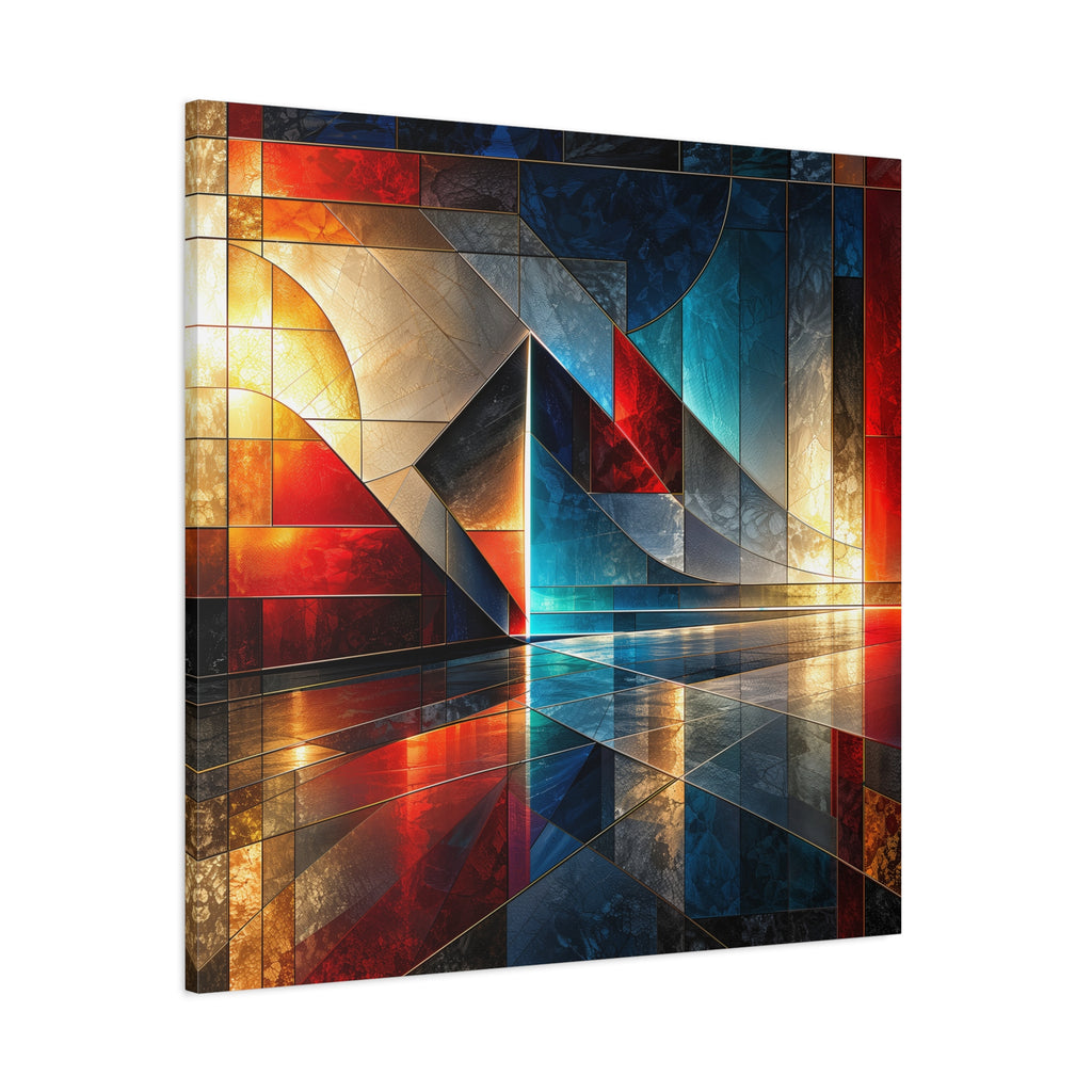 Reflected Passage — Architectural Geometric Abstract Fine Art Print