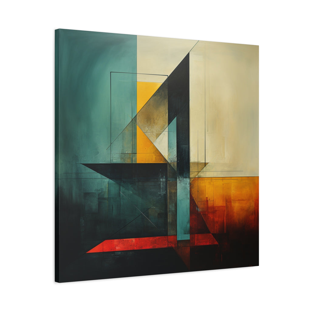 Built From Contrast — Modern Geometric Abstract Wall Art
