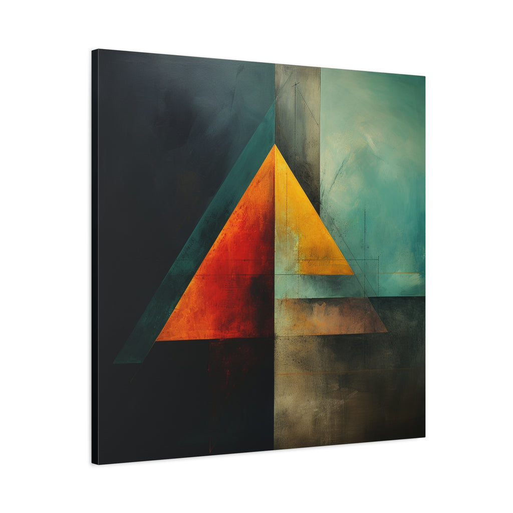 Point of Convergence — Modern Geometric Abstract Wall Art