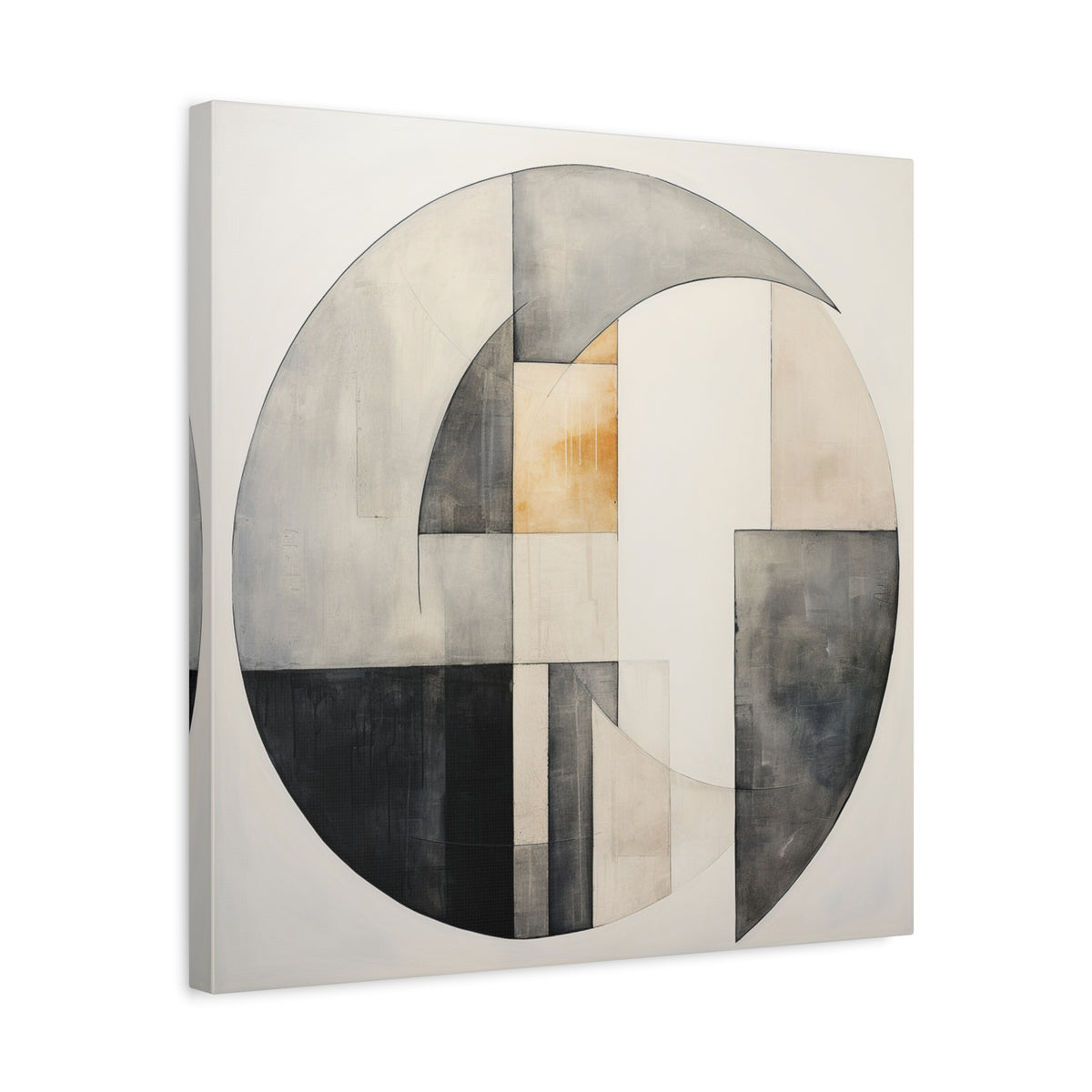 The Shape of Stillness — Minimalist Geometric Abstract Wall Art
