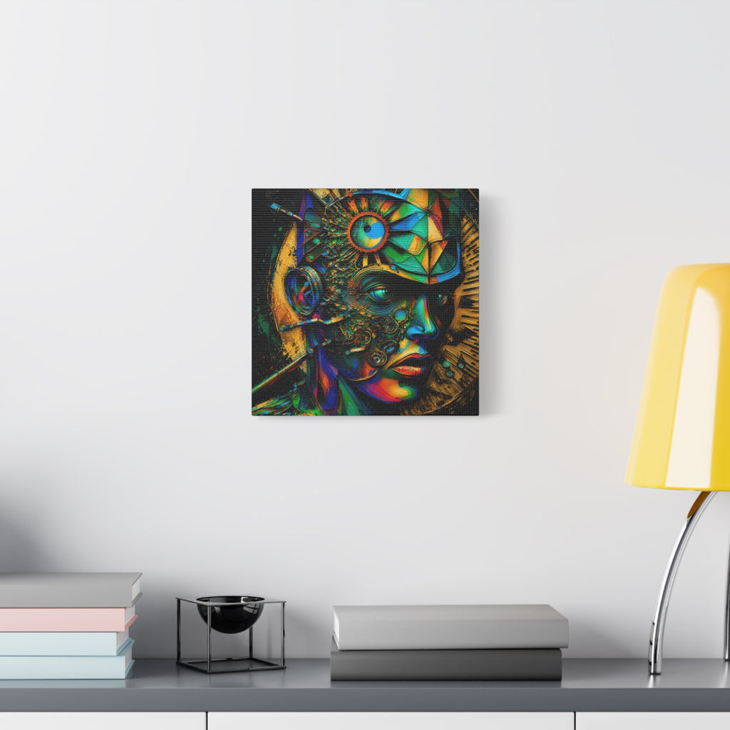 Vision Engine — Futuristic Abstract Portrait Fine Art Print