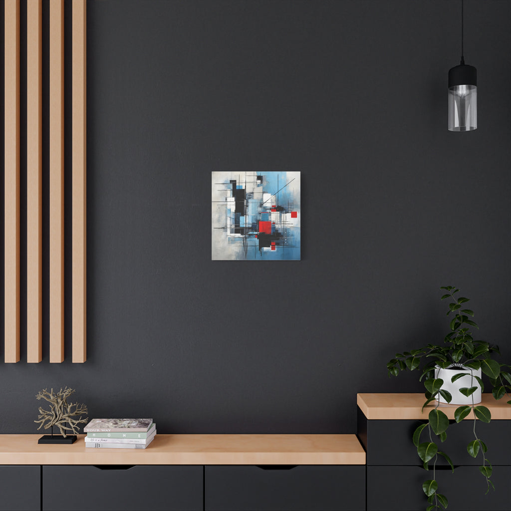 Signal Through Structure — Modern Geometric Abstract Fine Art Print