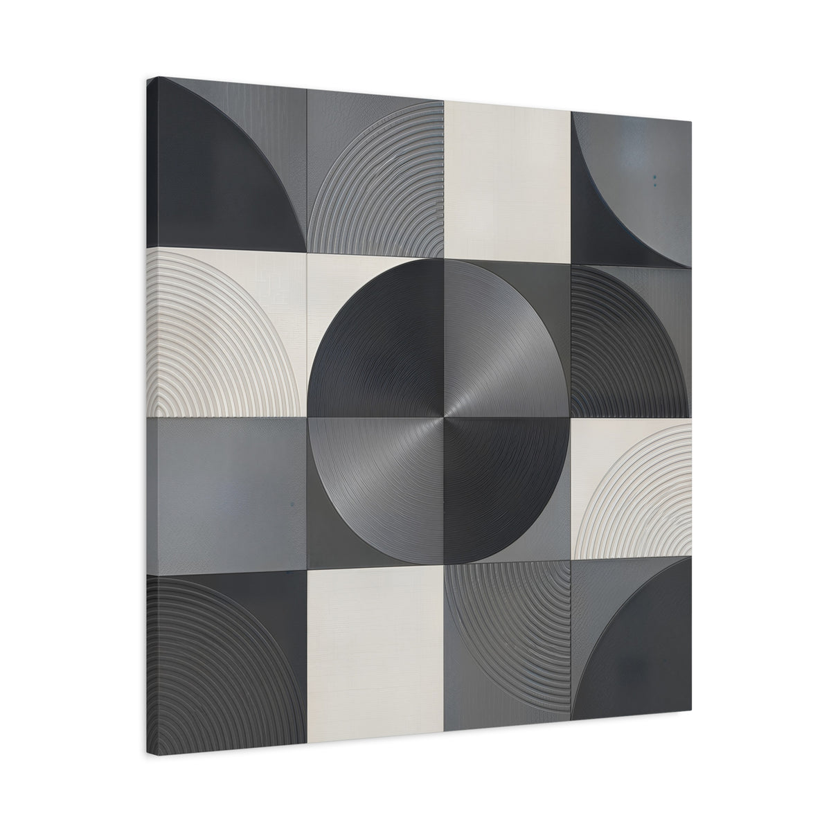 Concentric Balance — Minimalist Geometric Abstract Wall Art