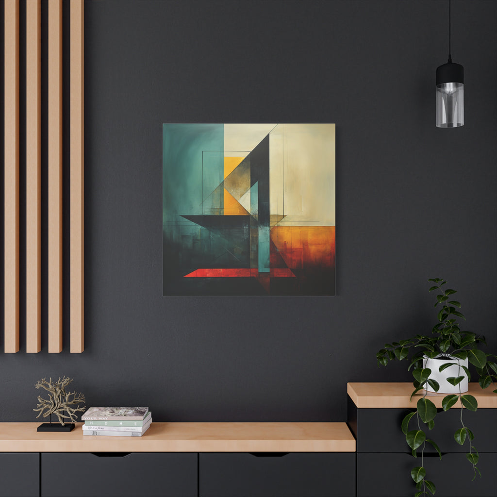 Built From Contrast — Modern Geometric Abstract Wall Art