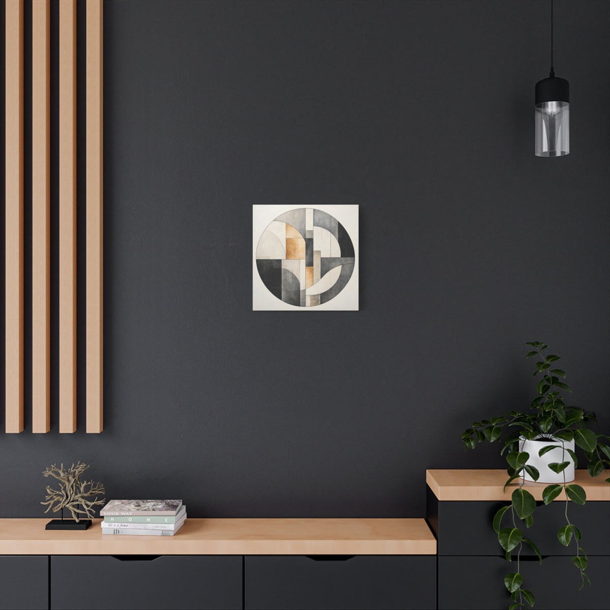 Quiet Architecture — Minimalist Geometric Abstract Wall Art