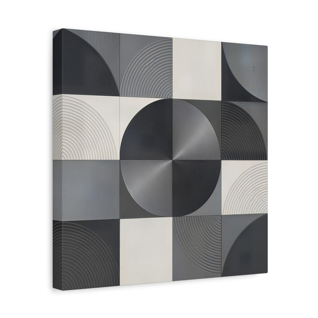 Concentric Balance — Minimalist Geometric Abstract Wall Art