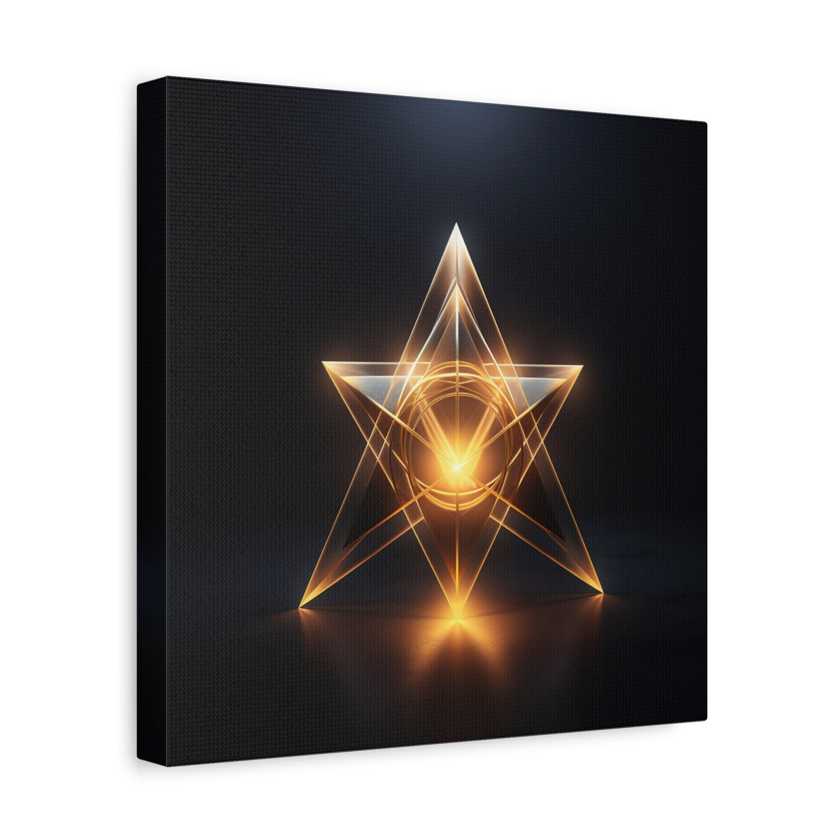 Star of Becoming — Futuristic Sacred Geometry Wall Art