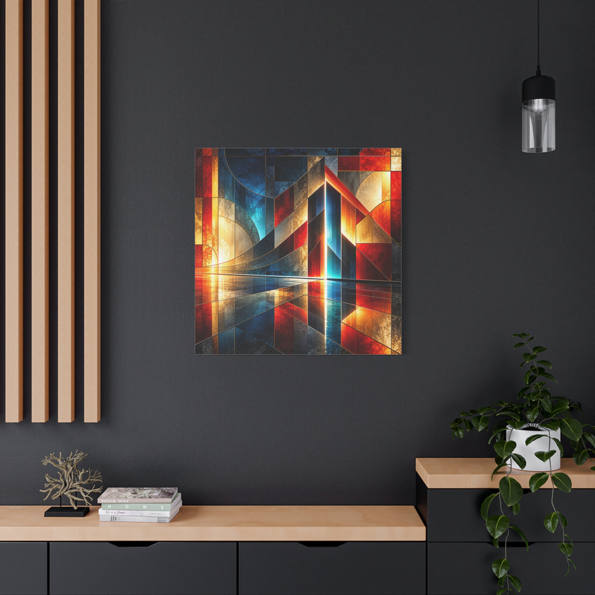 Luminous Threshold — Architectural Geometric Abstract Fine Art Print