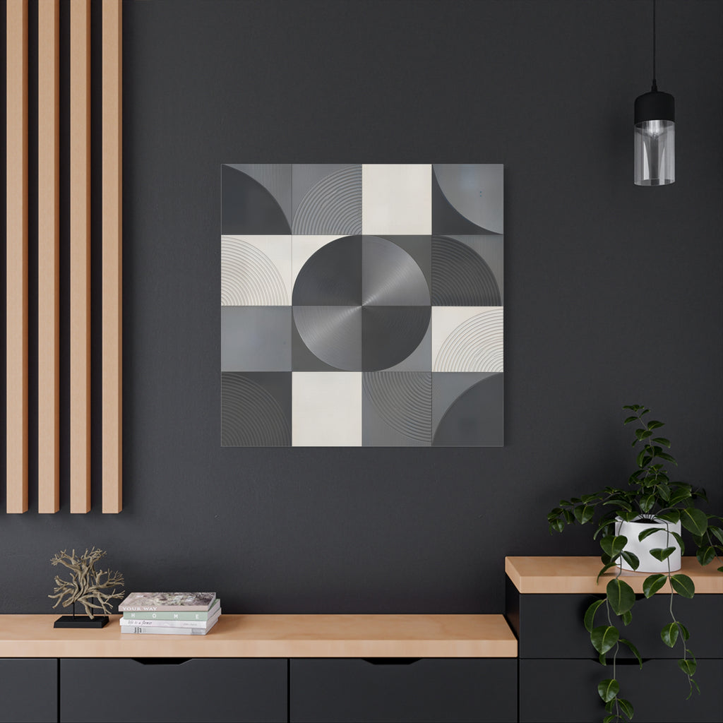Concentric Balance — Minimalist Geometric Abstract Wall Art