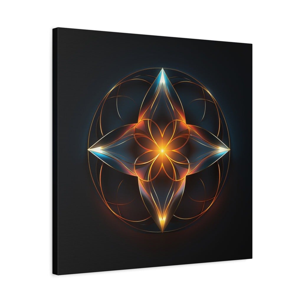 Radiant Within — Futuristic Sacred Geometry Wall Art