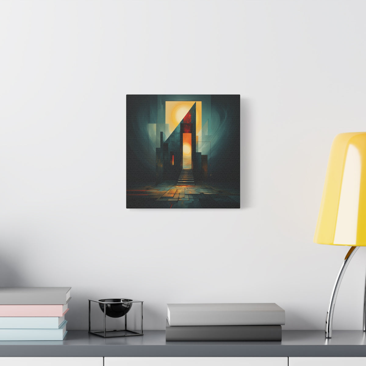 Ascend Into Light — Futuristic Architectural Abstract Wall Art