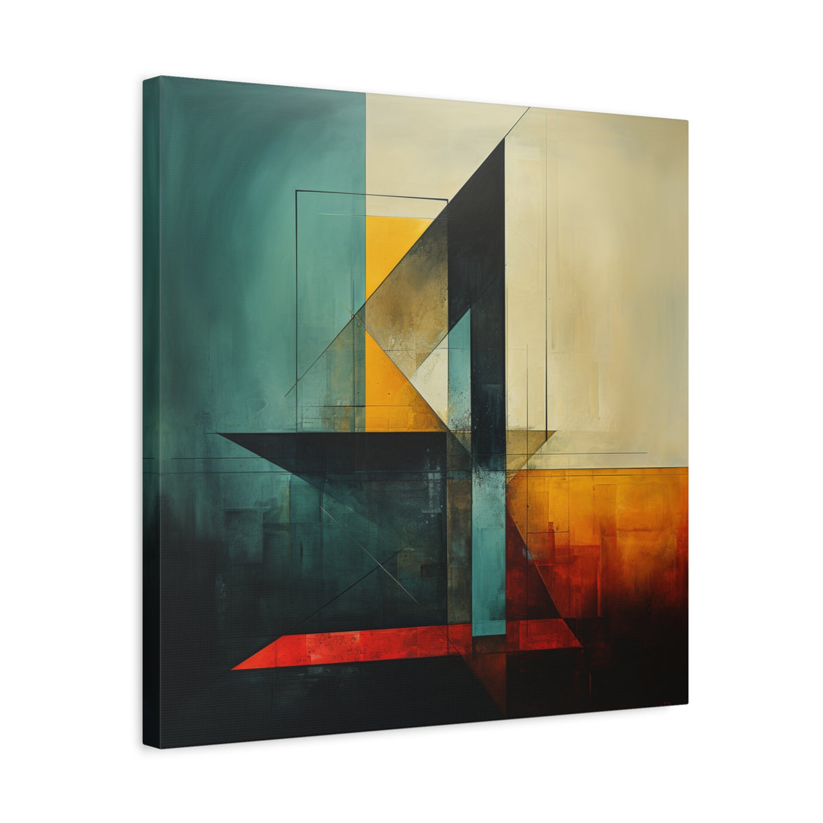 Built From Contrast — Modern Geometric Abstract Wall Art