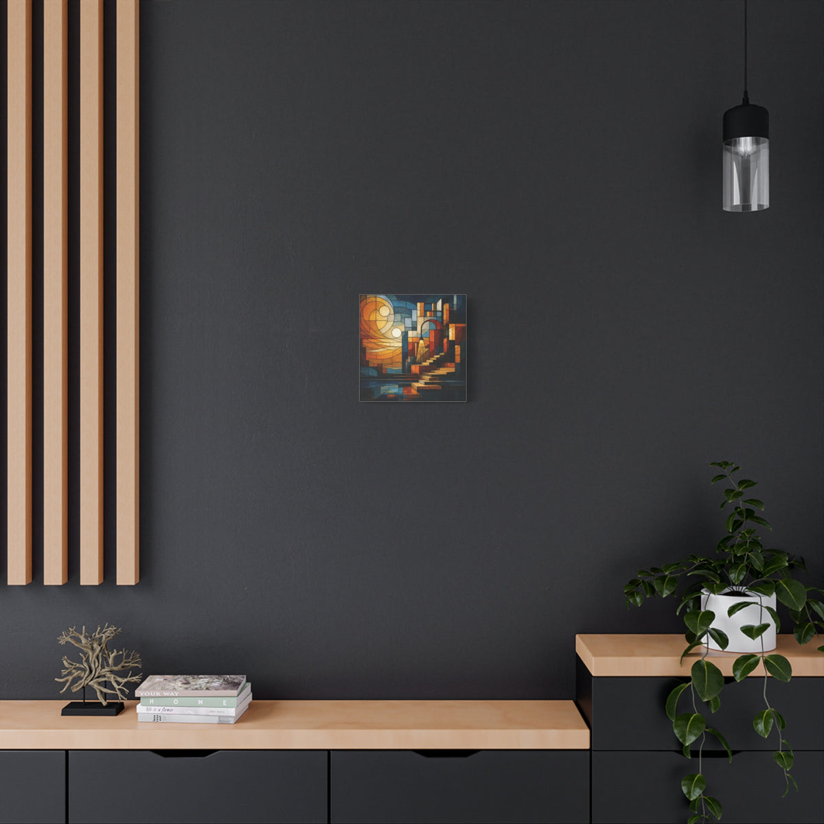 The Way Forward — Modern Architectural Stained Glass Abstract Wall Art