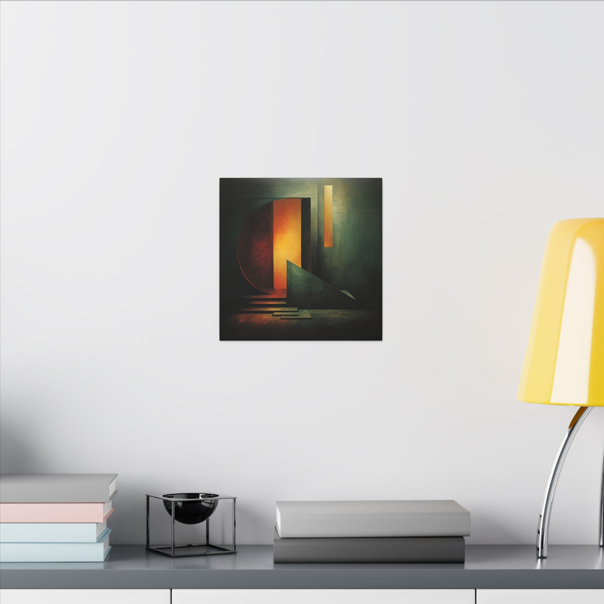 The Doorway Holds the Sun – Abstract Architectural Canvas Print
