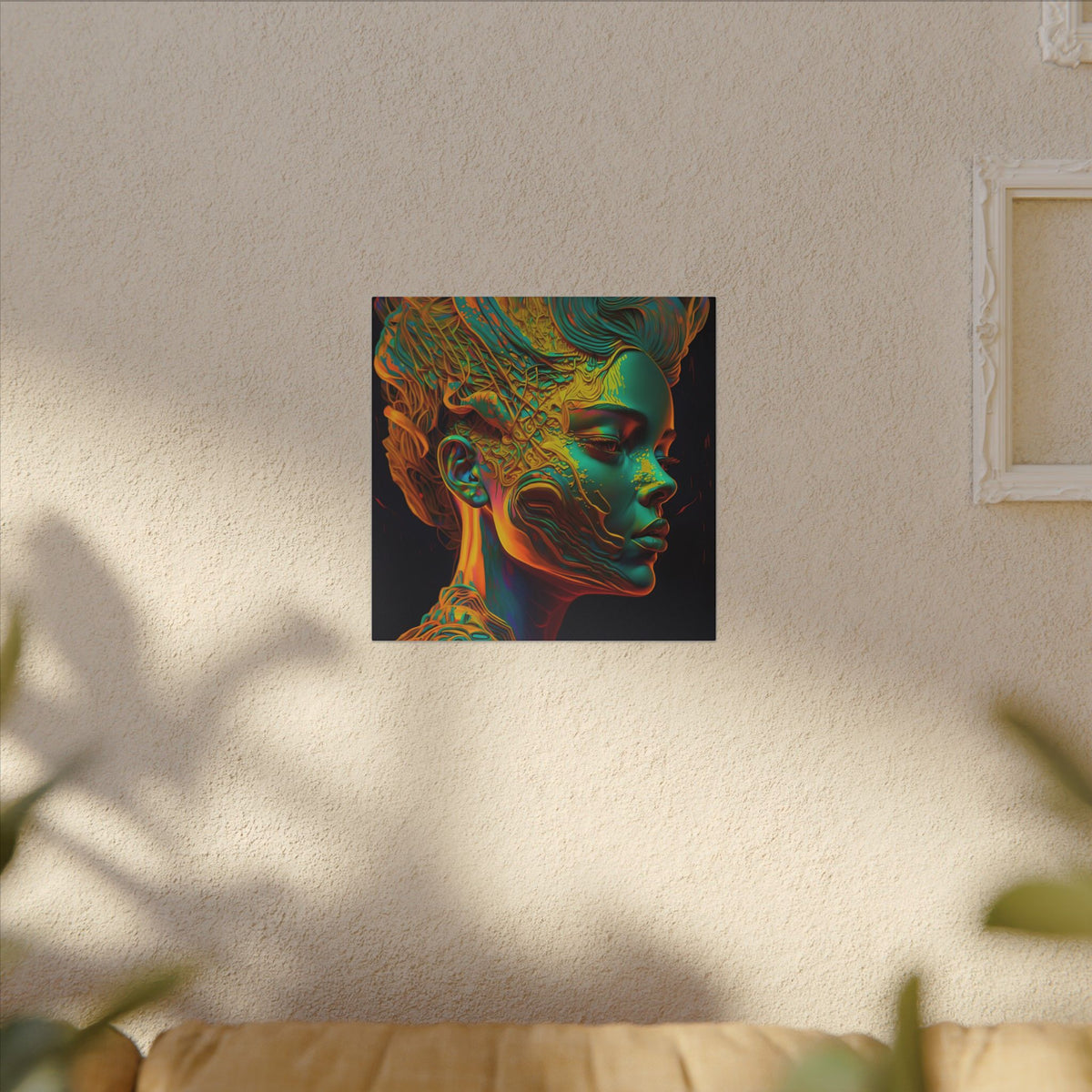 Living Ornament – Futurist Organic Portrait Canvas Print