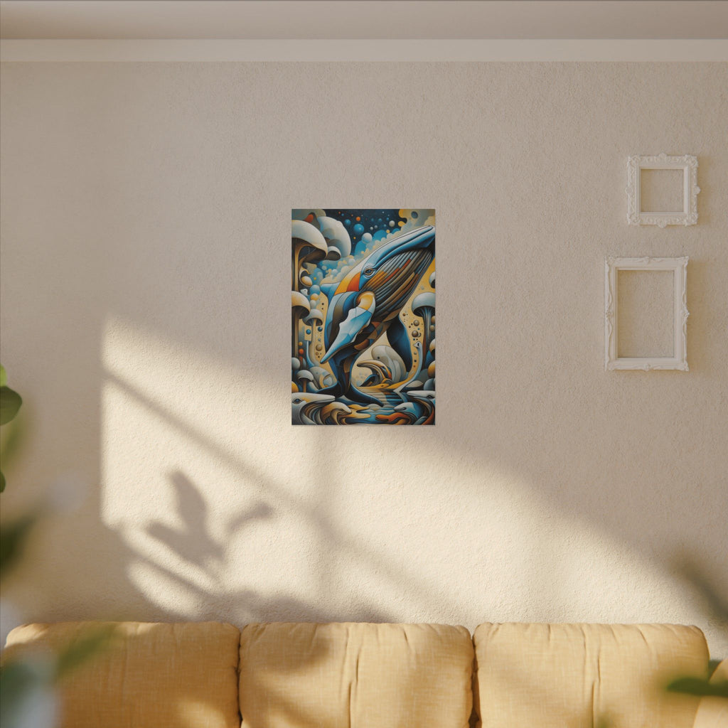 Where Giants Dream – Surreal Whale Canvas Print