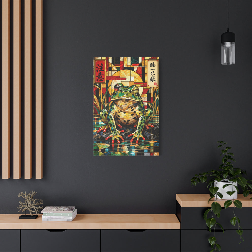 Sleep With One Eye Open — Cubist Stained-Glass Style Wall Art