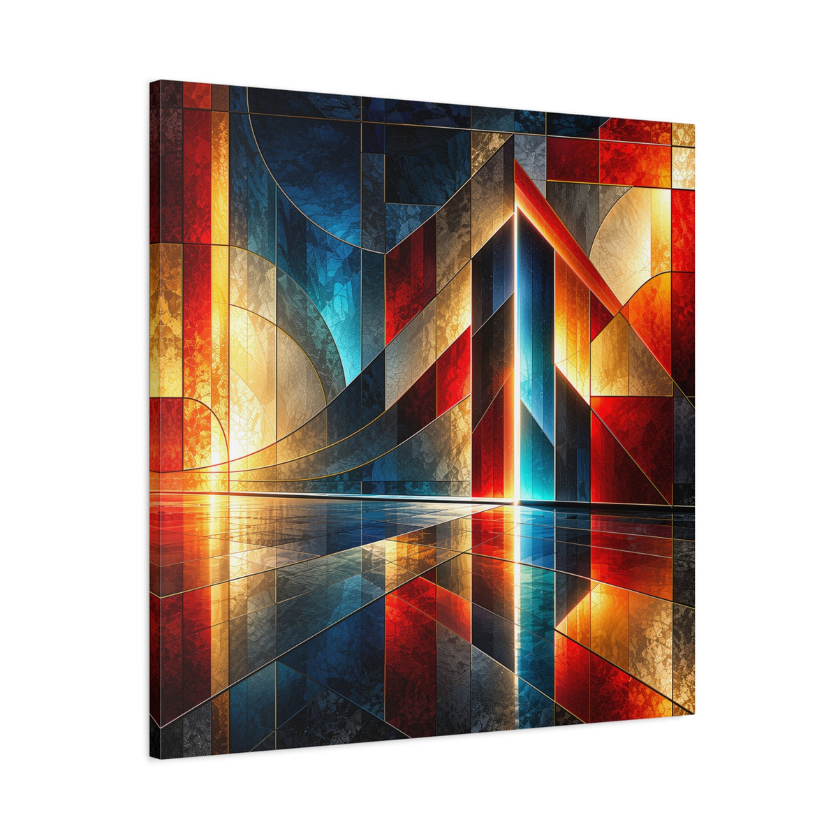 Luminous Threshold — Architectural Geometric Abstract Fine Art Print