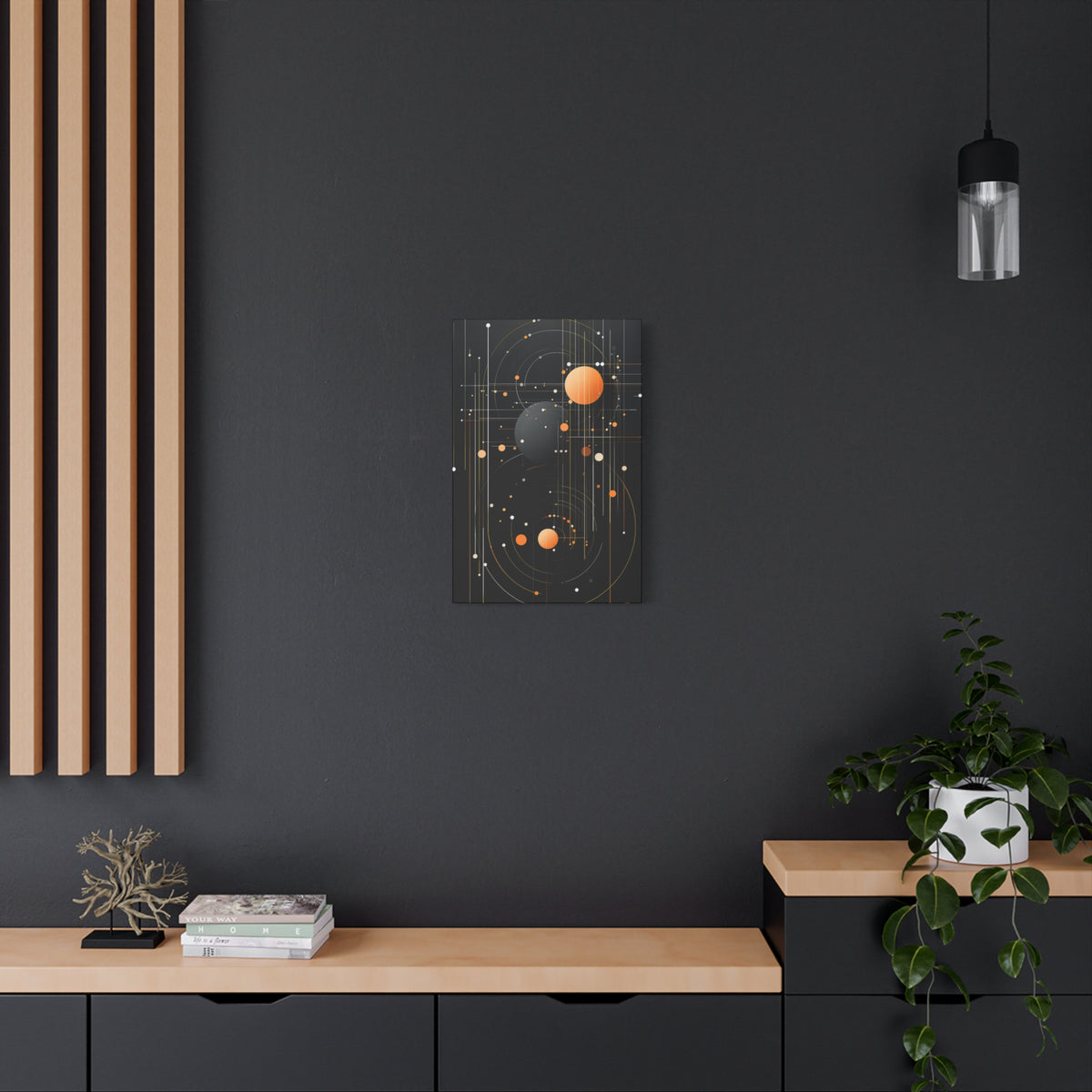 Orbital Convergence — Planetary Blueprint Fine Art Print