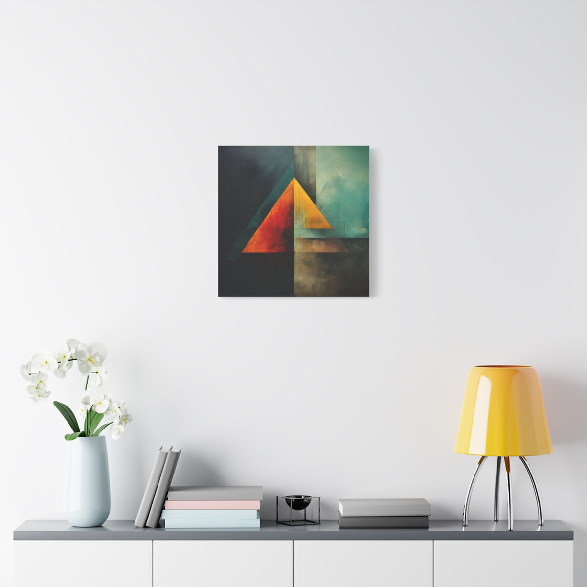 Point of Convergence — Modern Geometric Abstract Wall Art