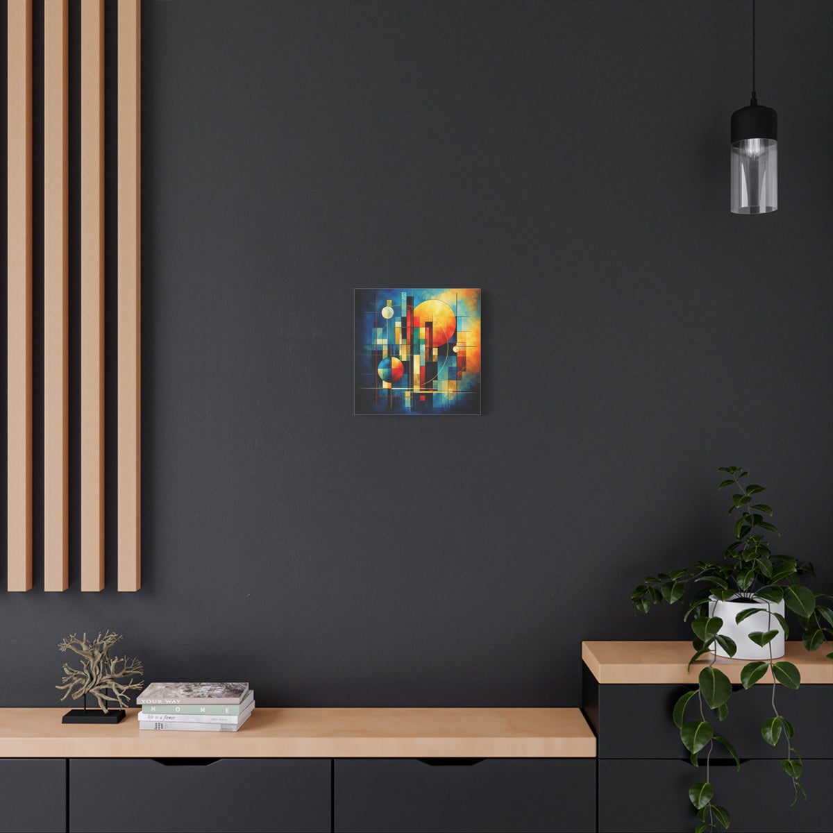 Solar Architecture — Modern Geometric Abstract Wall Art