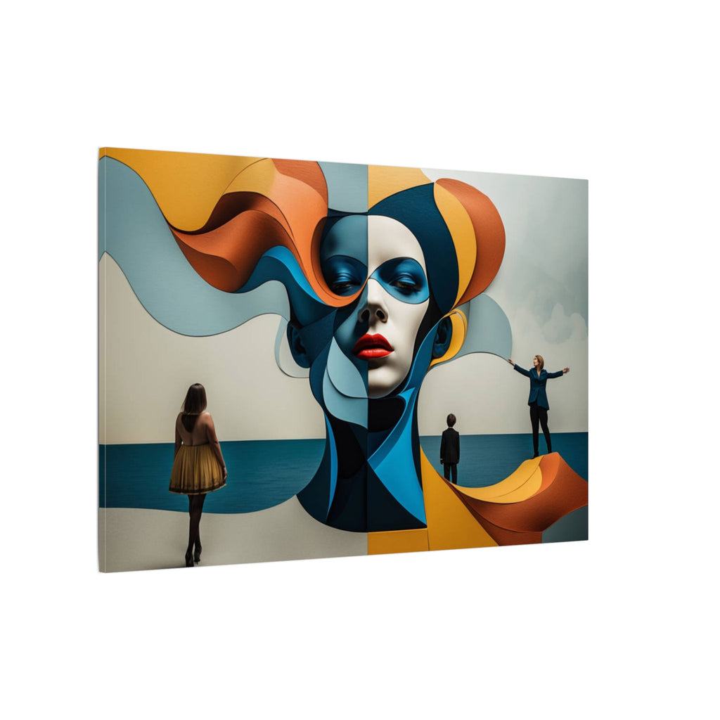 Between Tides – Modern Surreal Abstract Portrait Wall Art