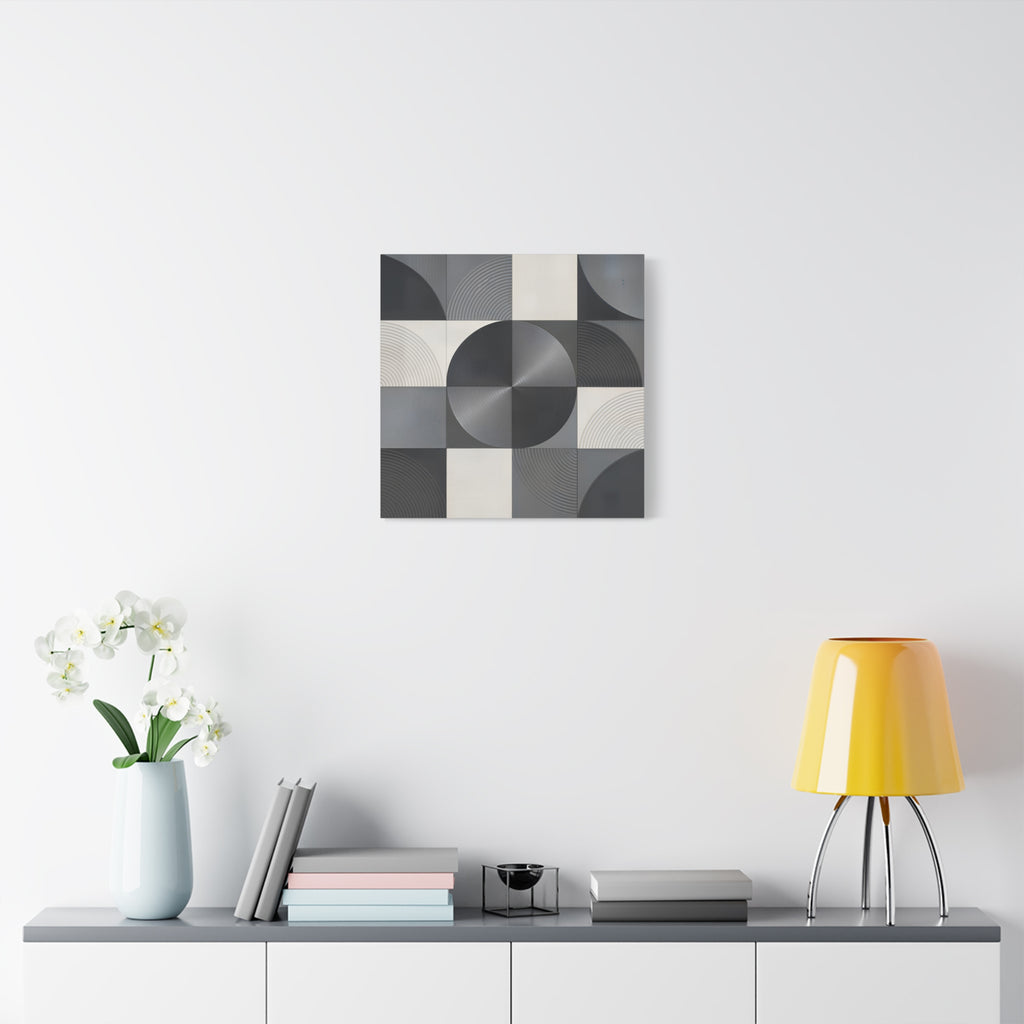 Concentric Balance — Minimalist Geometric Abstract Wall Art