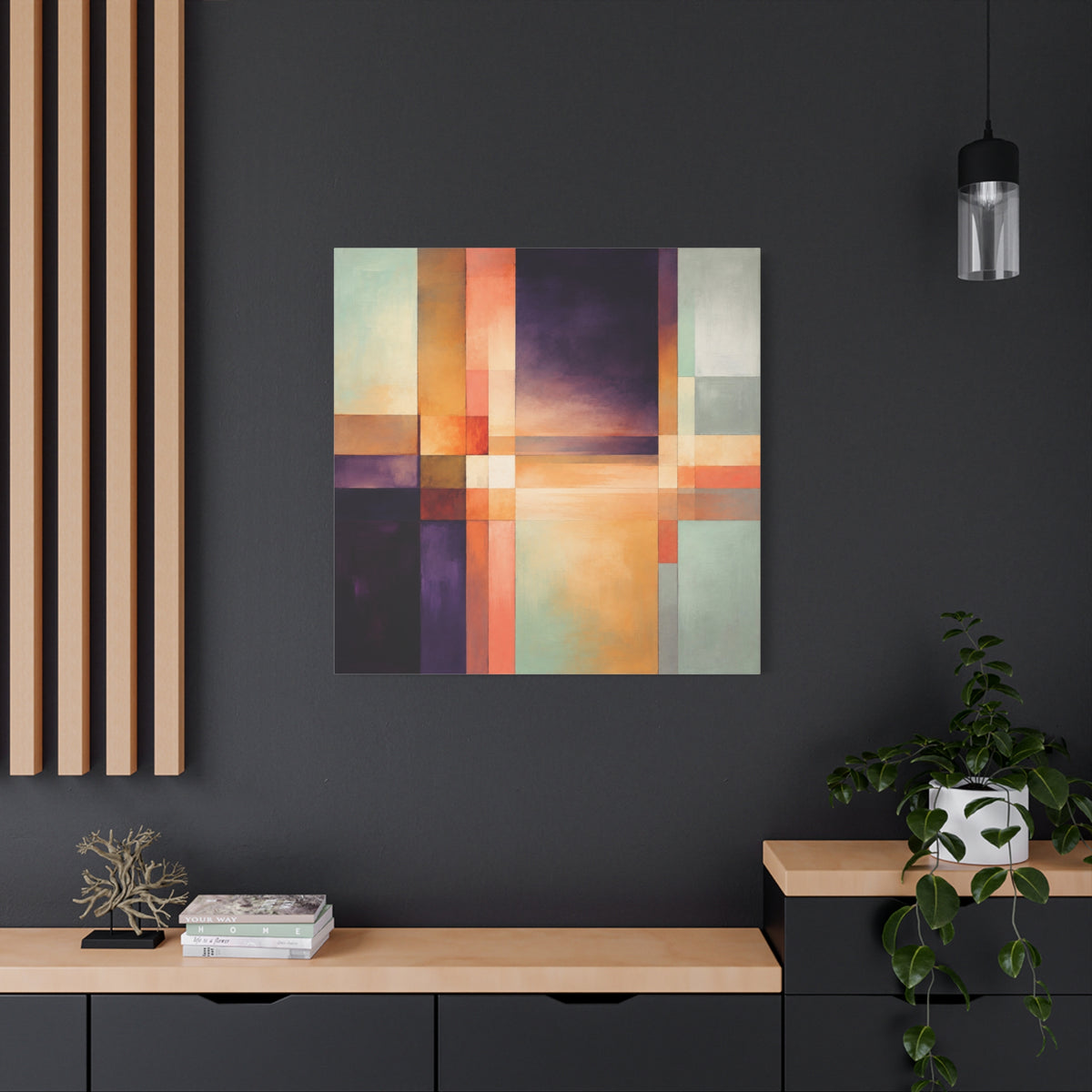 Between Light and Silence — Geometric Abstract Fine Art Print