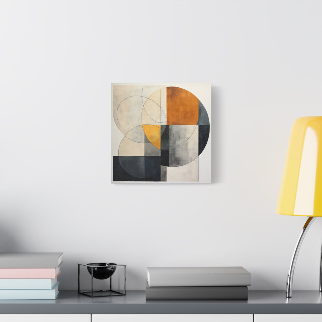 Circles in Conversation — Modern Geometric Abstract Wall Art