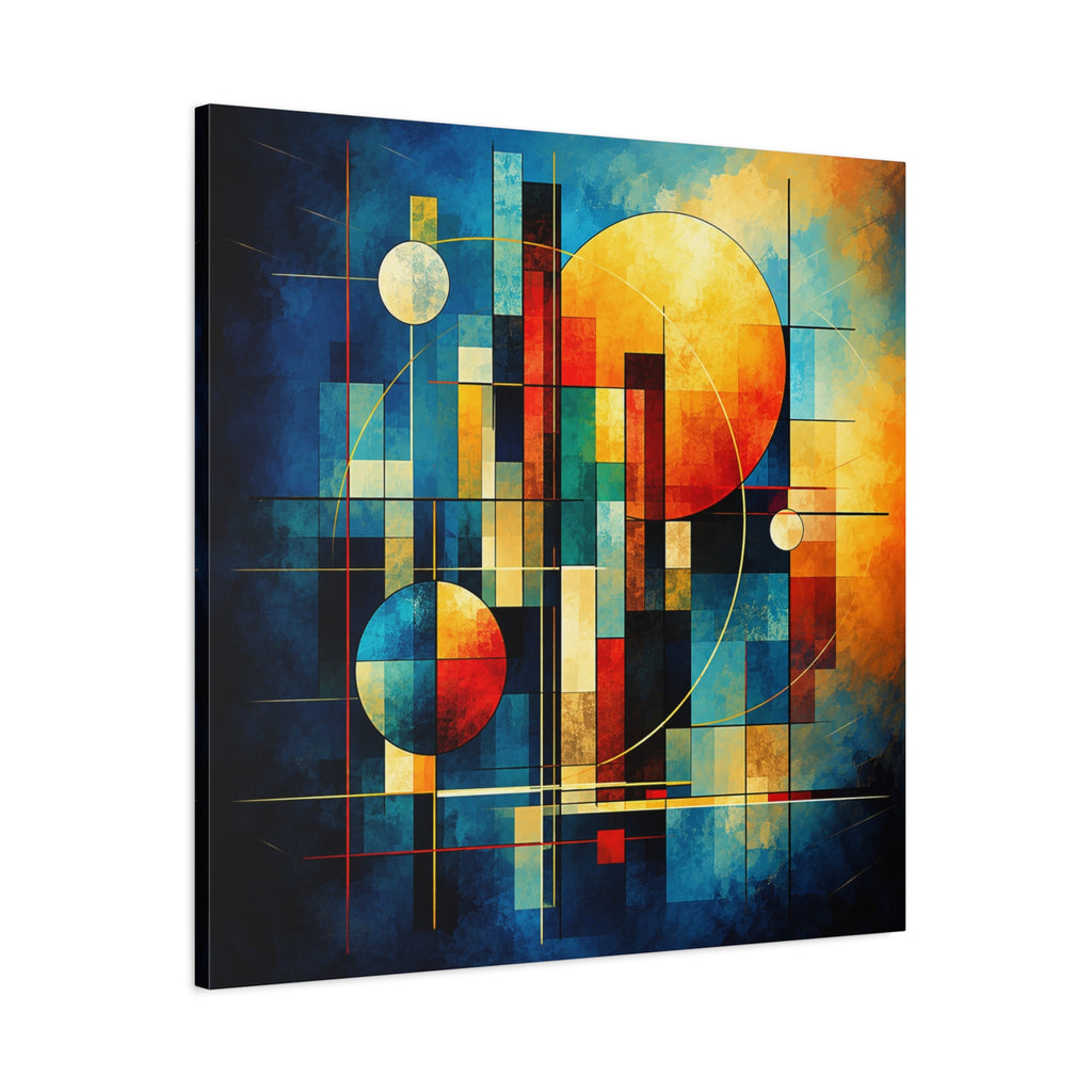 Solar Architecture — Modern Geometric Abstract Wall Art