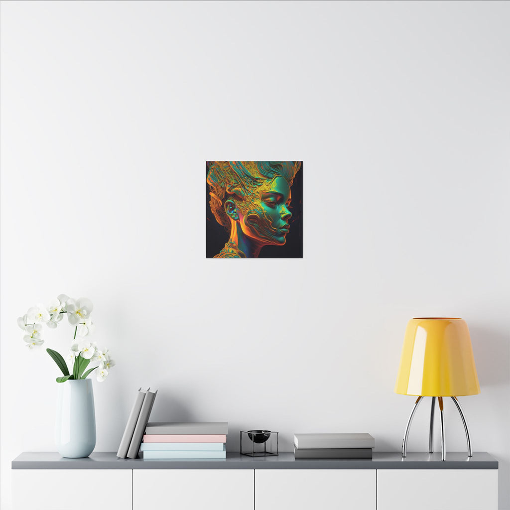 Living Ornament – Futurist Organic Portrait Canvas Print