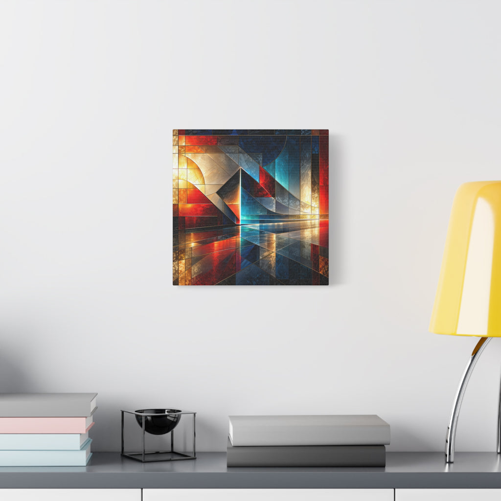 Reflected Passage — Architectural Geometric Abstract Fine Art Print