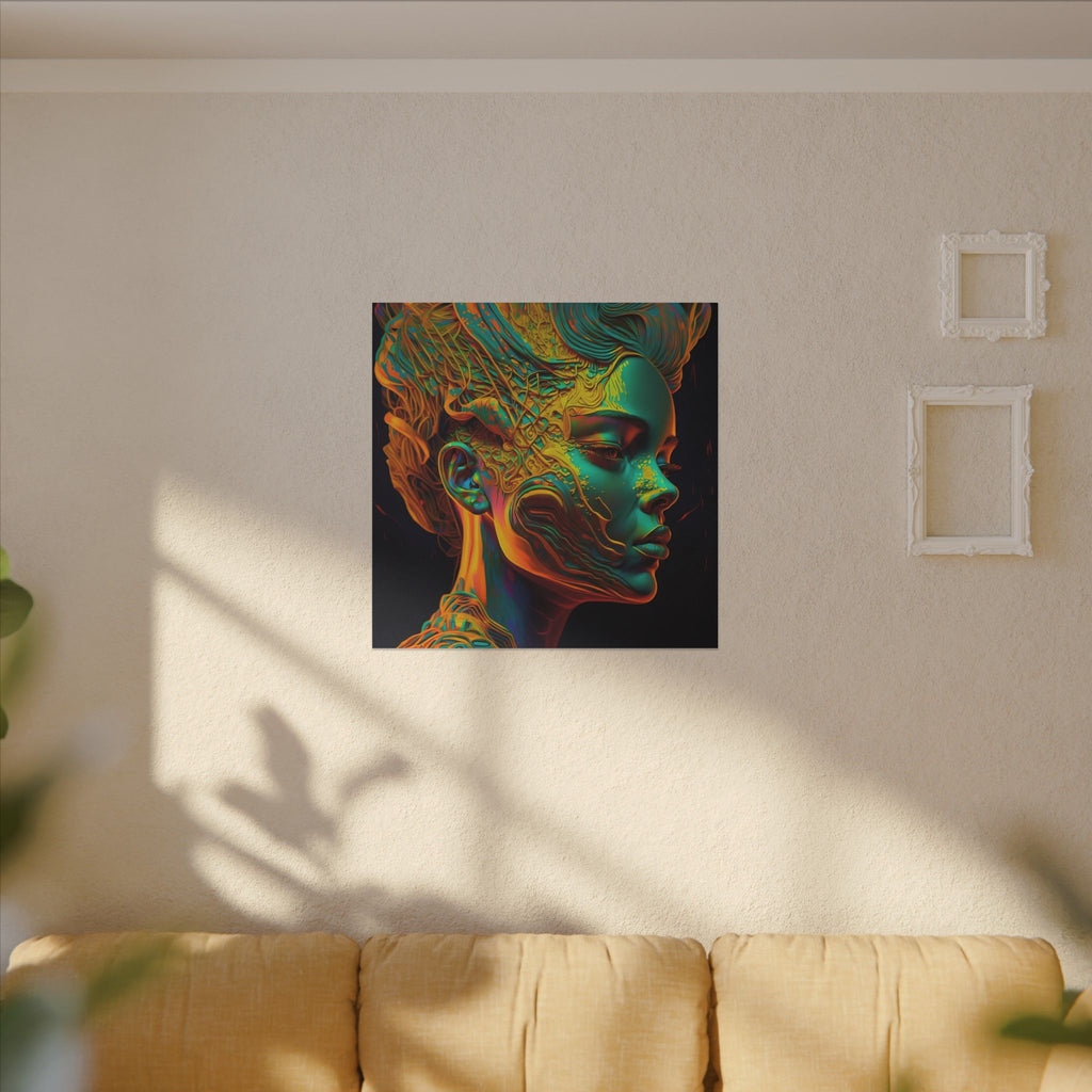 Living Ornament – Futurist Organic Portrait Canvas Print