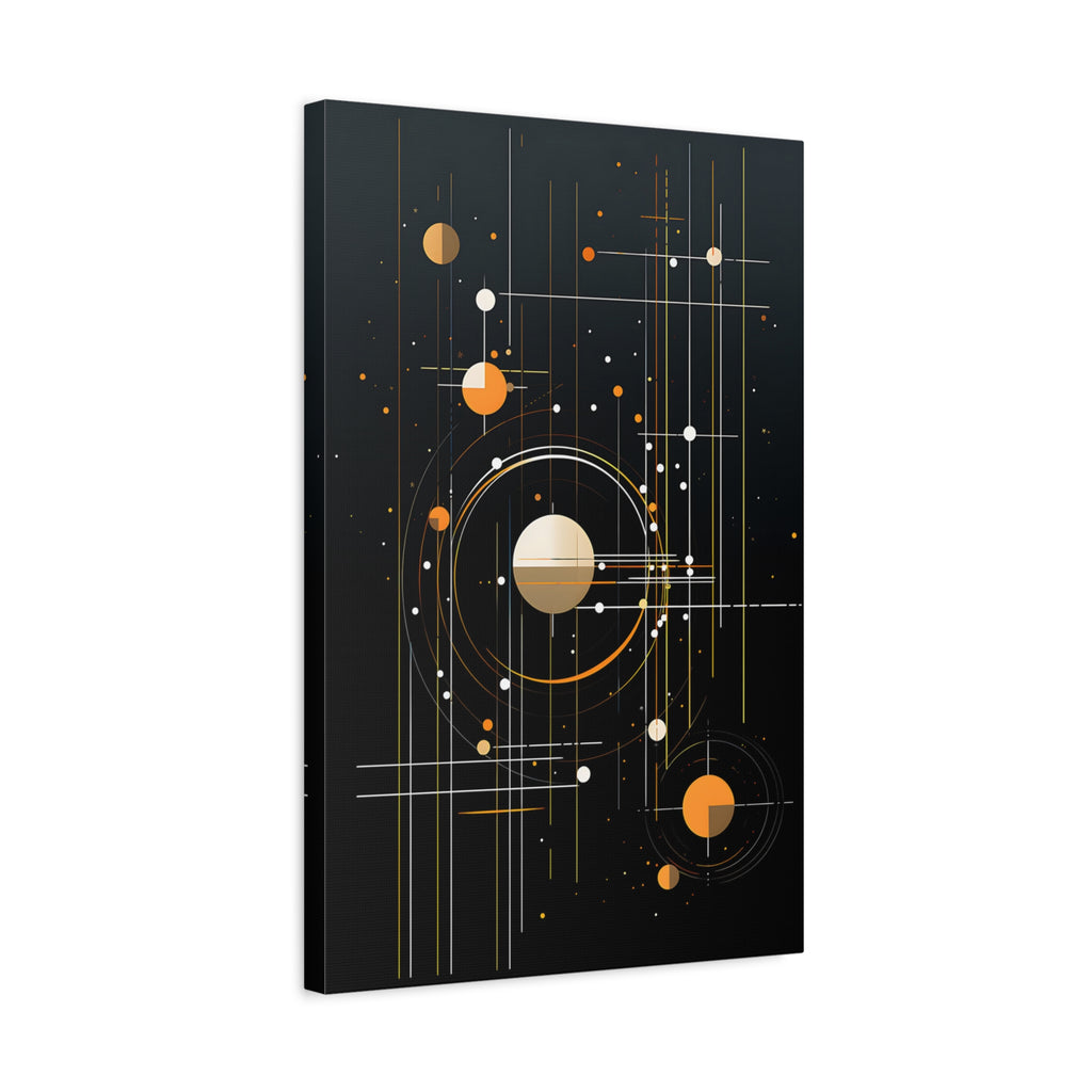 Orbital Measure – Geometric Celestial Abstract Canvas Print