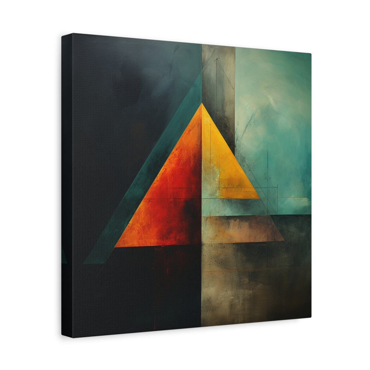 Point of Convergence — Modern Geometric Abstract Wall Art