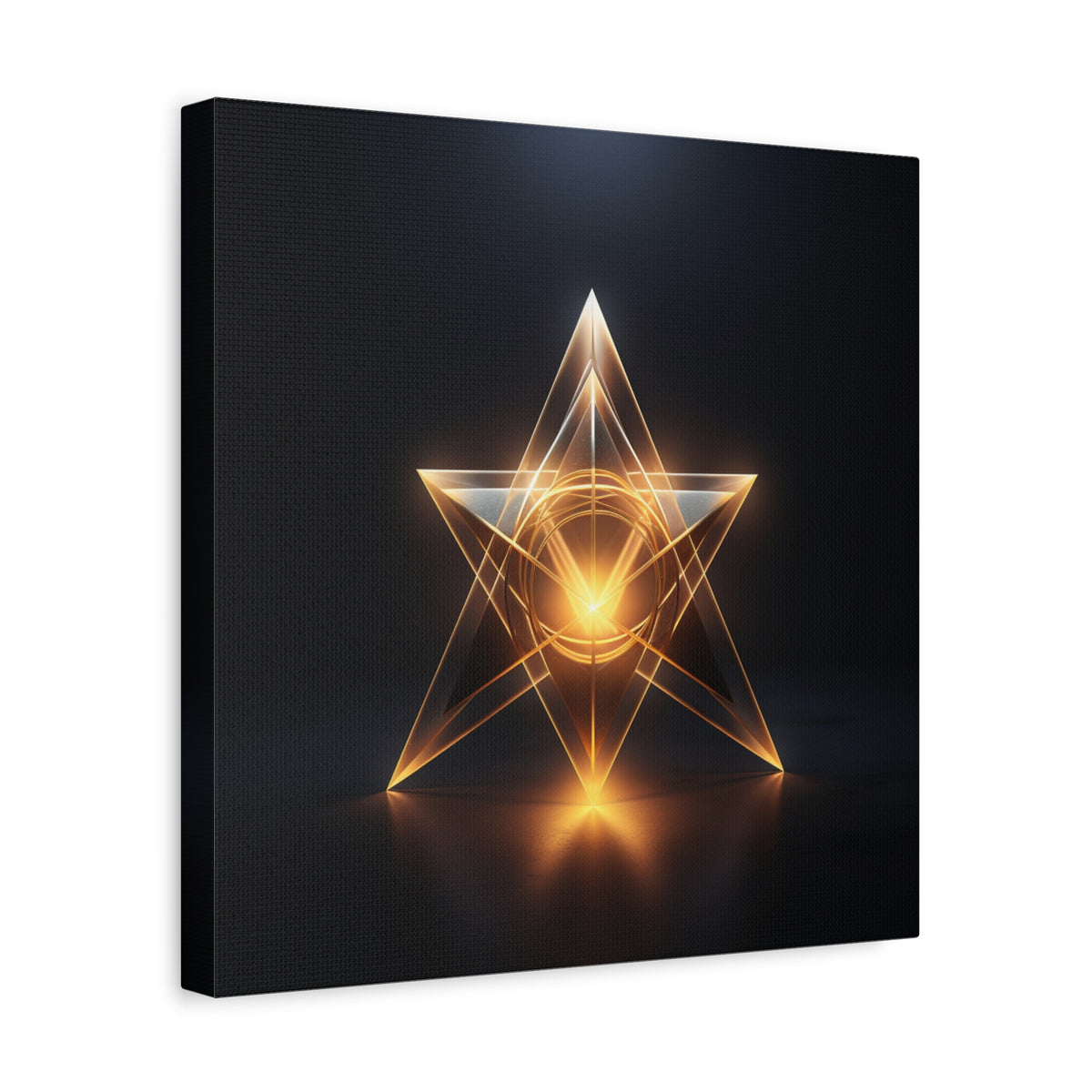 Star of Becoming — Futuristic Sacred Geometry Wall Art
