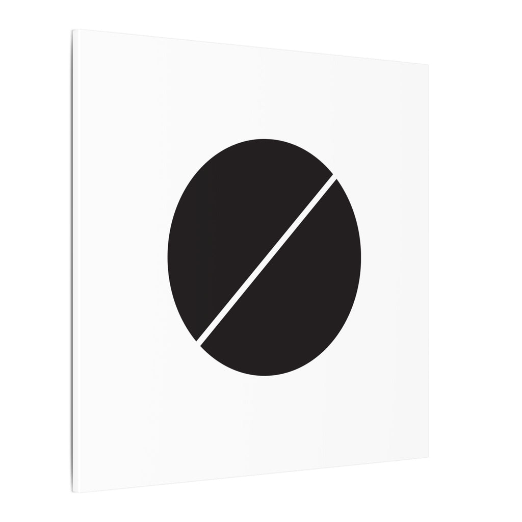 The Line Between – Minimalist Geometric Circle Canvas Print