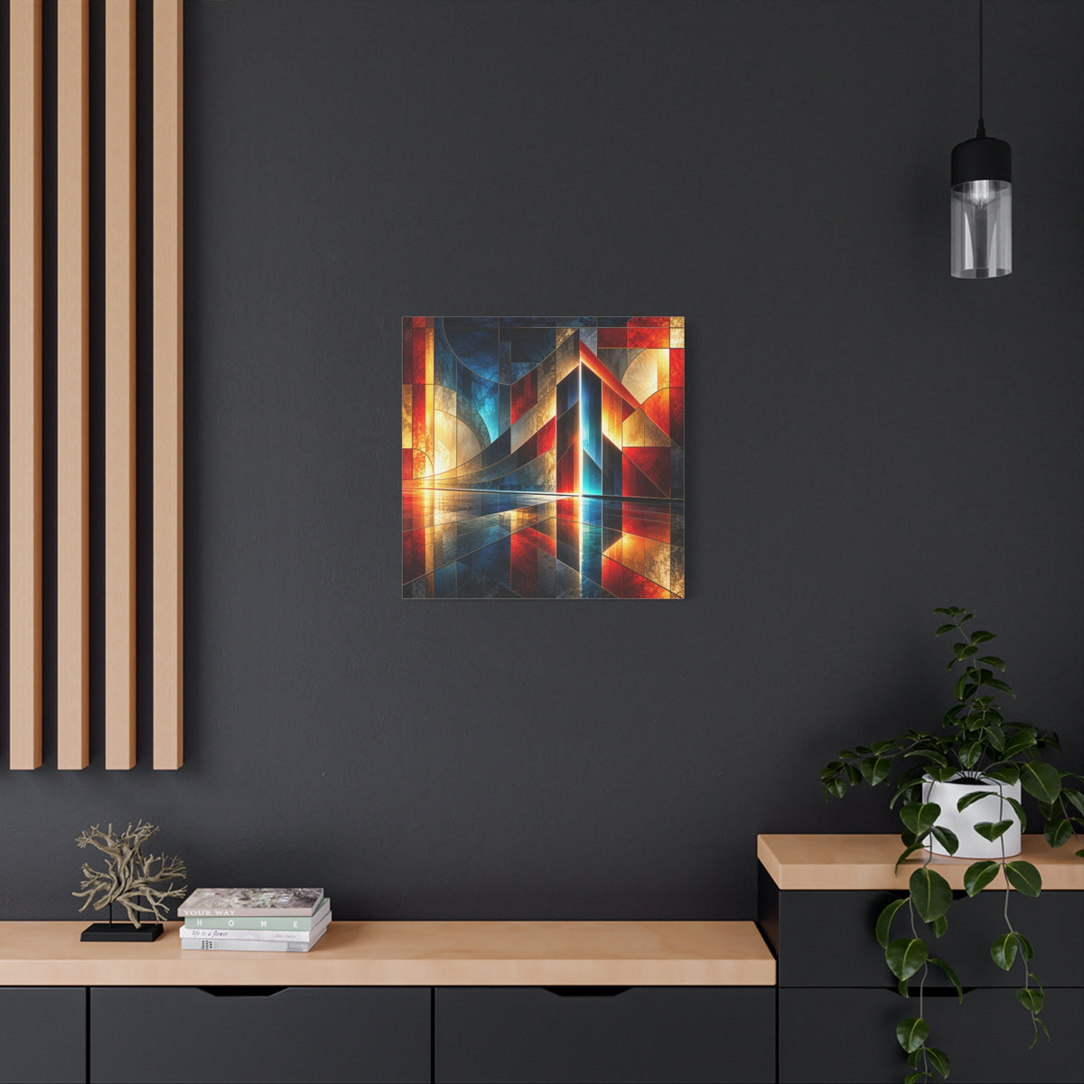 Luminous Threshold — Architectural Geometric Abstract Fine Art Print