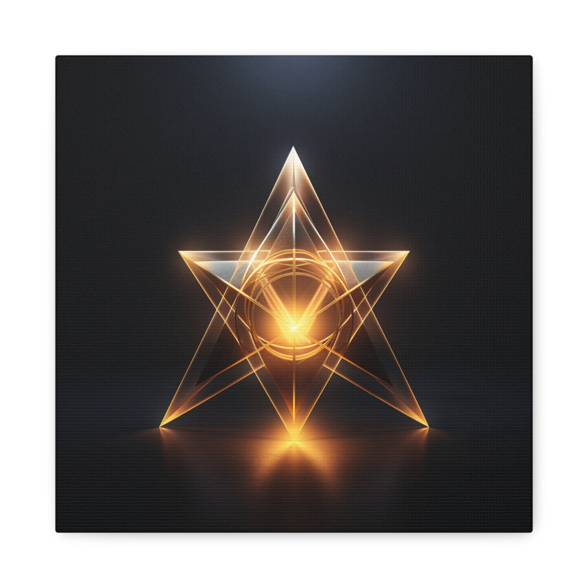 Star of Becoming — Futuristic Sacred Geometry Wall Art
