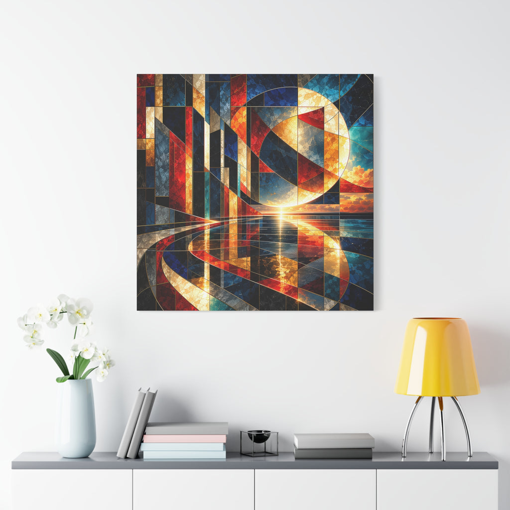 Solar Passage — Geometric Architectural Abstract Fine Art Print