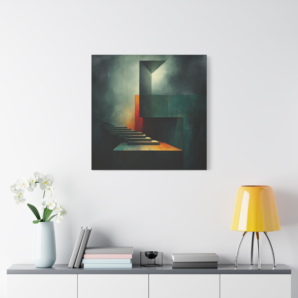 The Last Step Before Light — Modern Architectural Abstract Wall Art