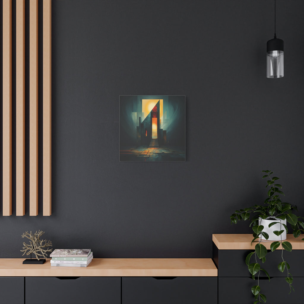 Ascend Into Light — Futuristic Architectural Abstract Wall Art