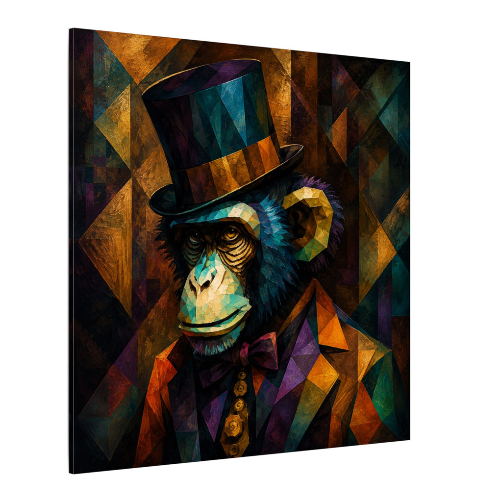The Gentleman Primate — Cubist Chimpanzee Art Print