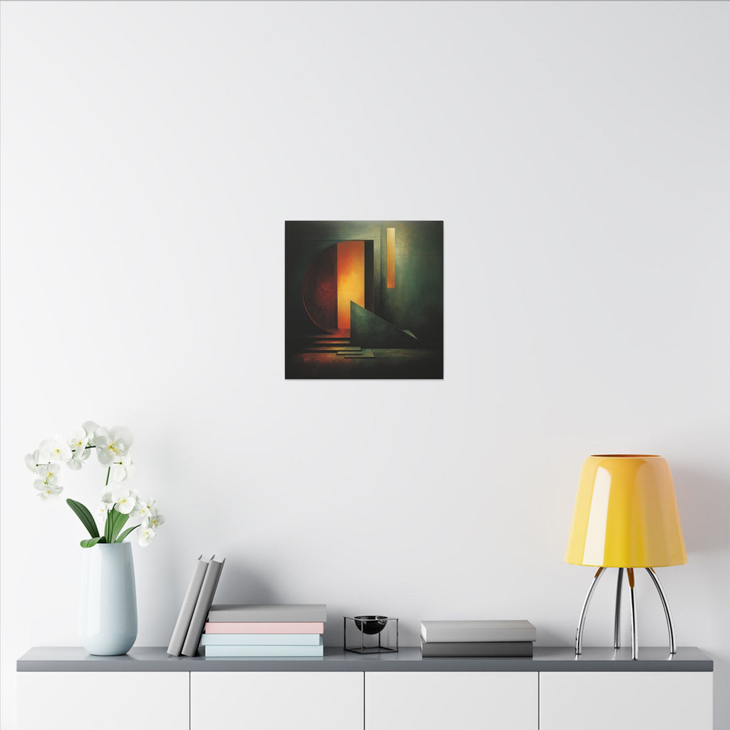 The Doorway Holds the Sun – Abstract Architectural Canvas Print